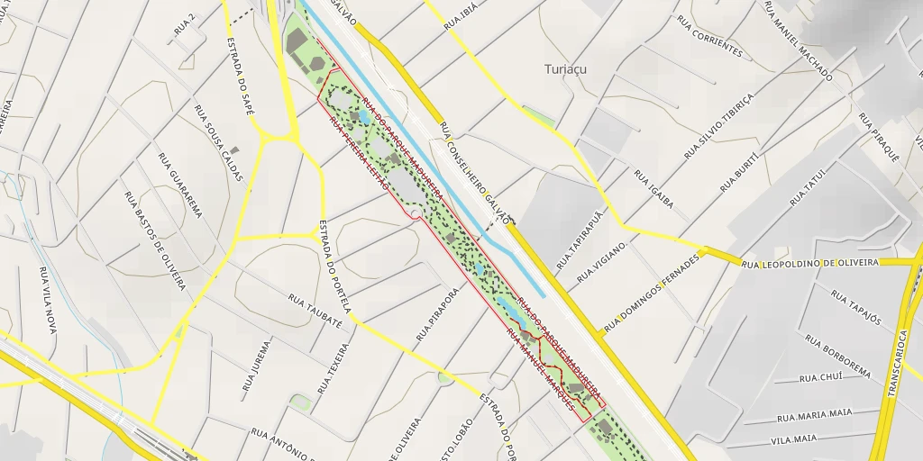 Map of the trail for Rua do Parque Madureira - Rio de Janeiro