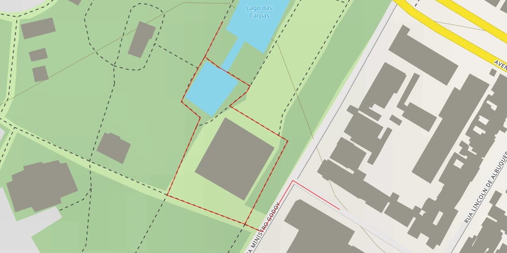 Map of the trail for Lago das Carpas