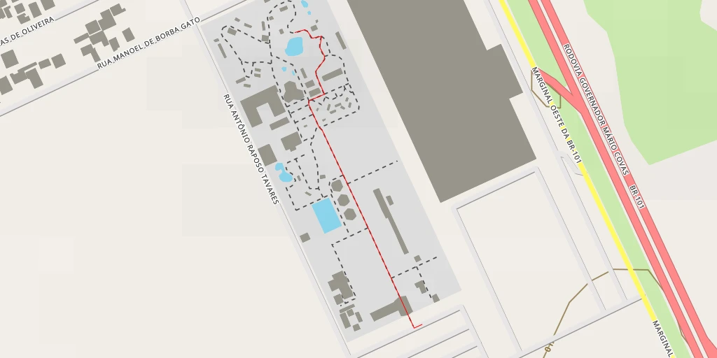 Map of the trail for Zoo Balneário Camboriú - Rodovia Governador Mário Covas - Balneário Camboriú