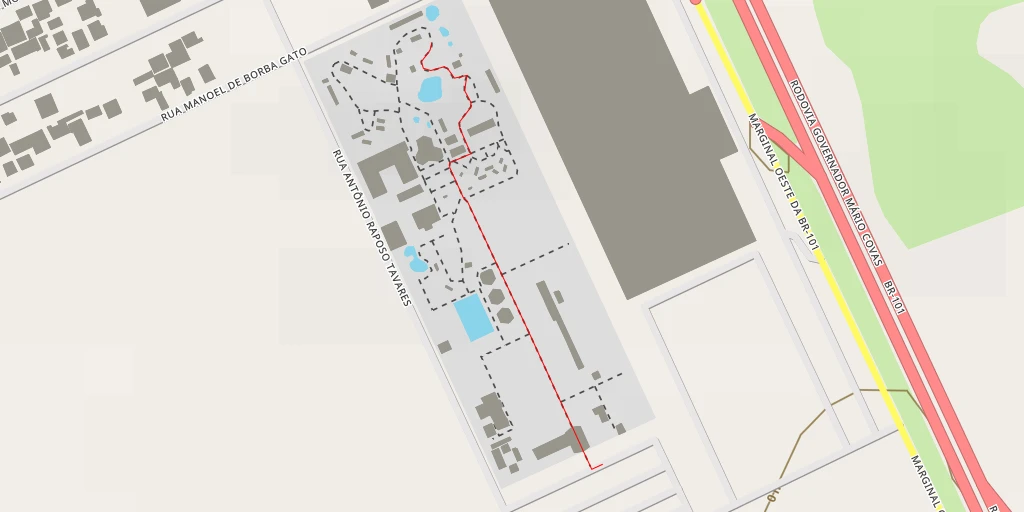 Map of the trail for Zoo Balneário Camboriú - Rodovia Governador Mário Covas - Balneário Camboriú