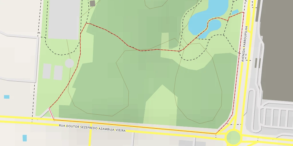 Map of the trail for ParkShopping Canoas - Avenida Farroupilha - Canoas