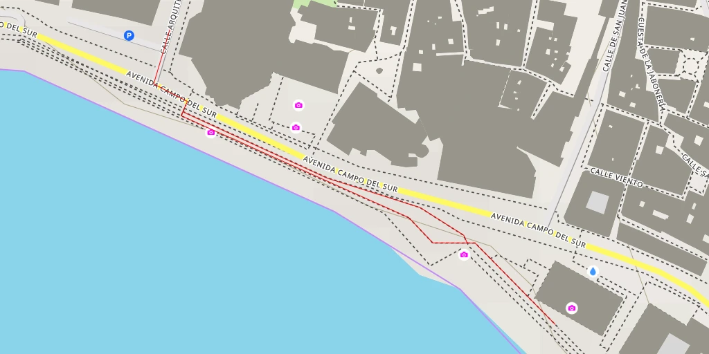 Map of the trail for Mirador del 1812