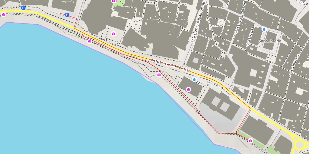 Carte de l'itinéraire :  Paseo del Vendaval - Cádiz