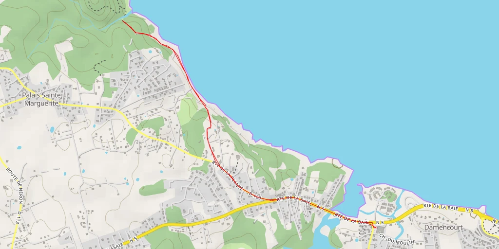 Map of the trail for Sentier du Littoral - Sentier du Littoral