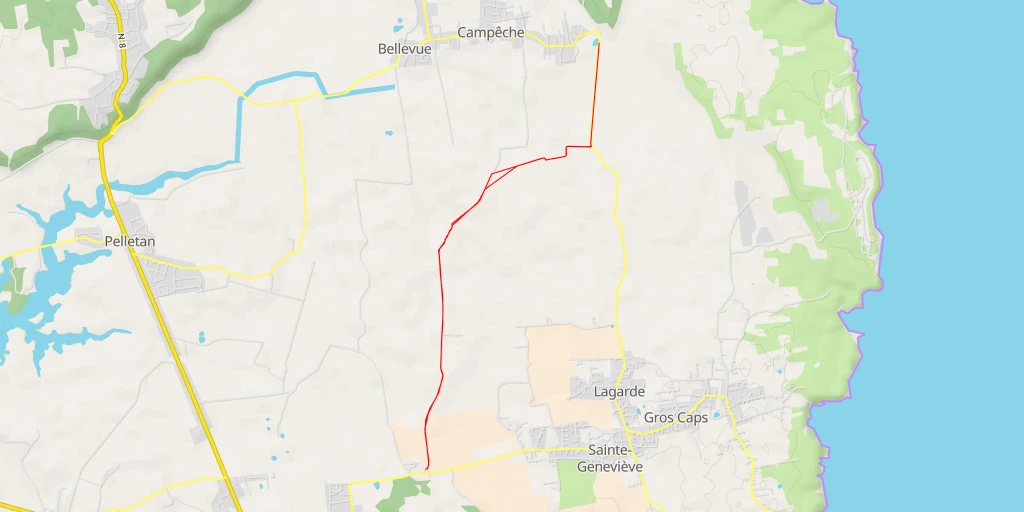 Map of the trail for Route de Moule - Route de Moule