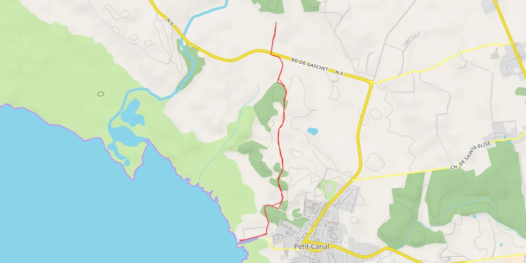 Map of the trail for Boulevard de Gaschet