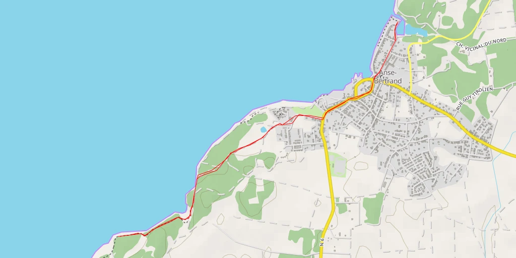 Map of the trail for Trace du Grand Cul-de-Sac Marin - Trace du Grand Cul-de-Sac Marin