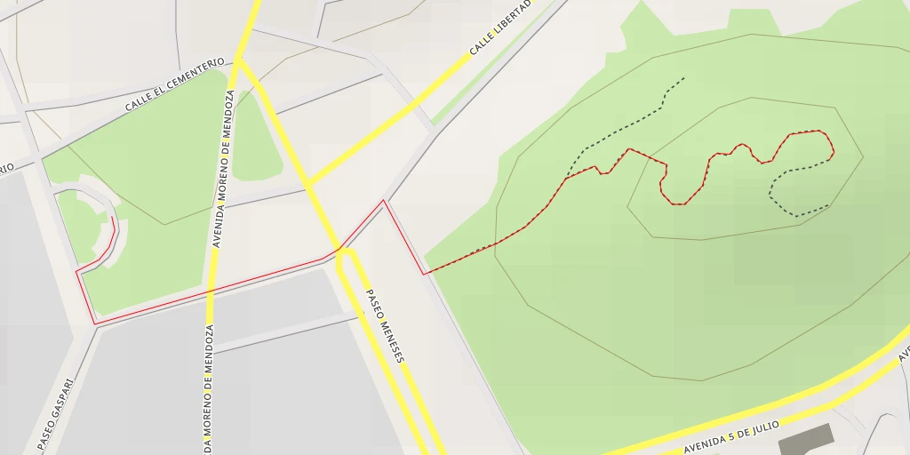 Map of the trail for Avenida 5 de Julio - Ciudad Bolívar