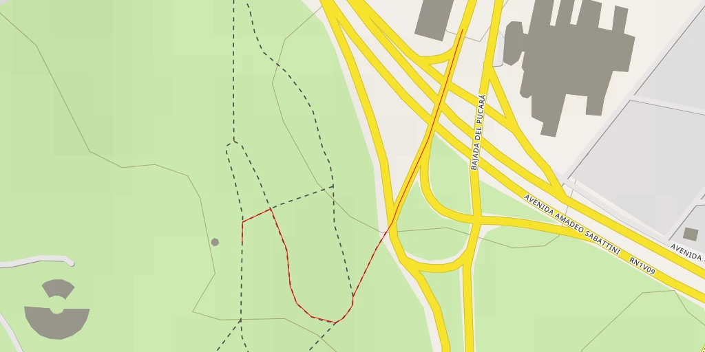 Map of the trail for Sendero del centenario del Centro Unión Israelita - Córdoba