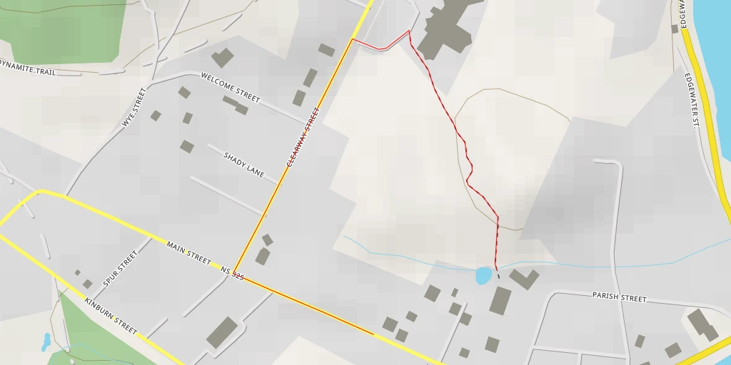 Map of the trail for Cherry Lane