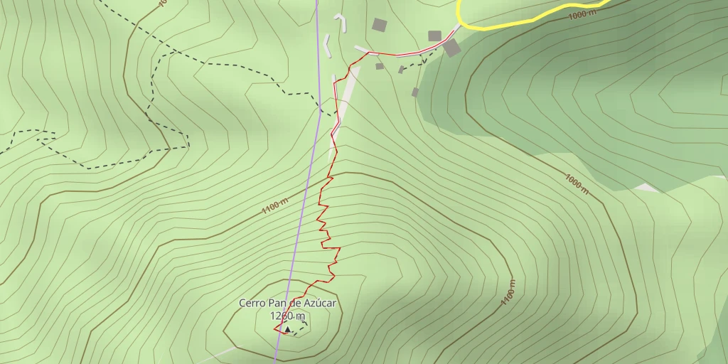 Carte de l'itinéraire :  Cerro Pan de Azúcar