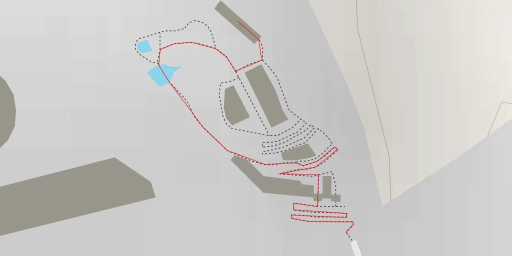 Map of the trail for Mirador Huellas