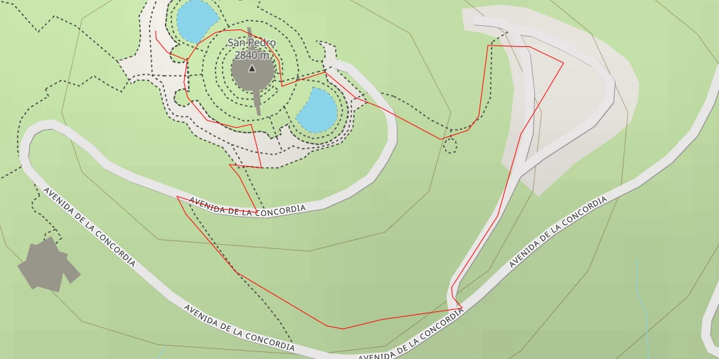 Map of the trail for Terraza Mirador 1