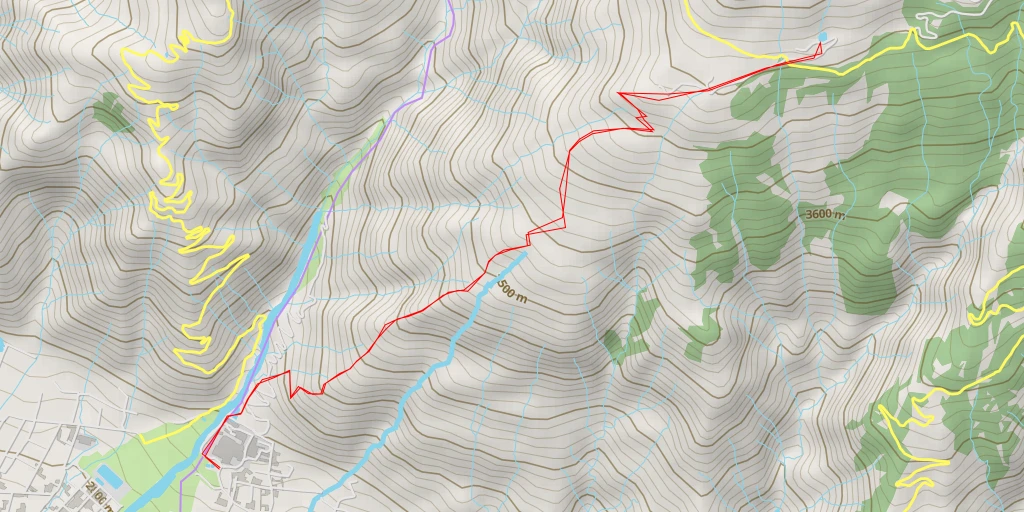 Map of the trail for Camino sin Salida - Camino sin Salida - Cochabamba