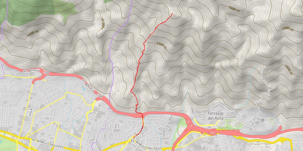 Map of the trail for Dos Banderas - Dos Banderas - Caracas