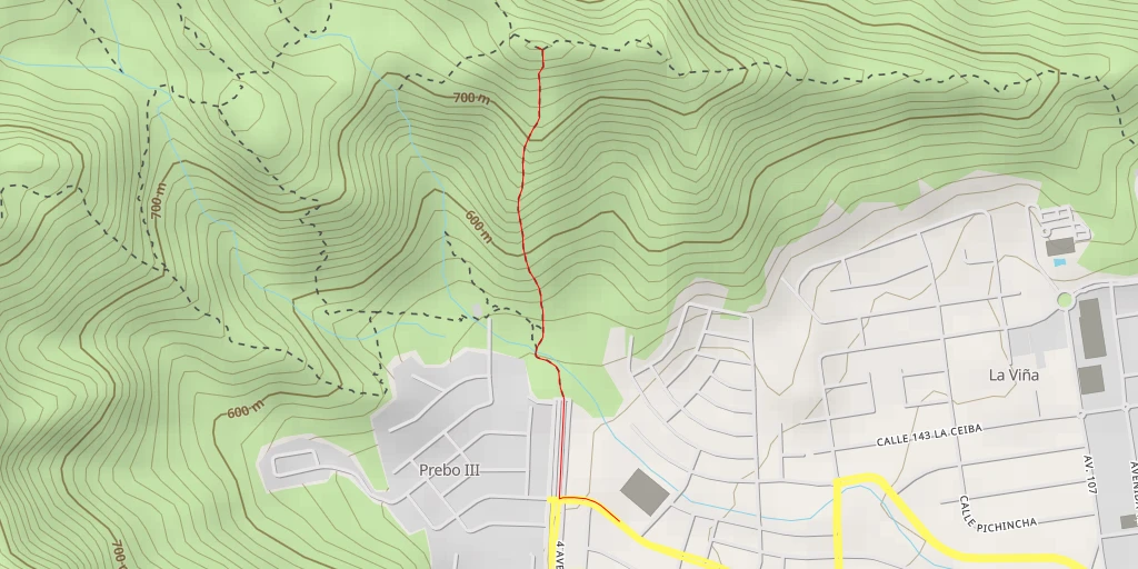 Map of the trail for Topo Casupo