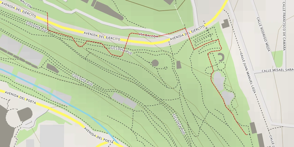 Map of the trail for Laikacota