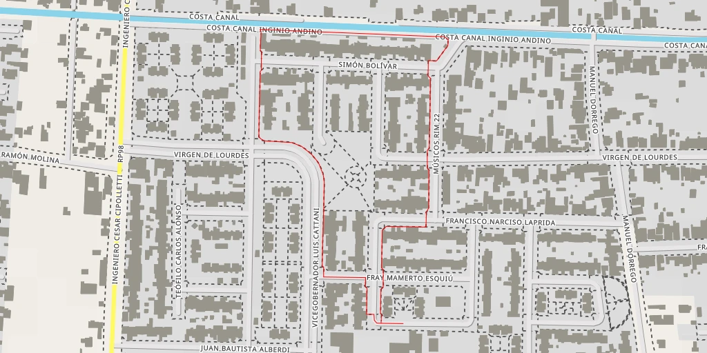 Map of the trail for Provincia de Río Negro