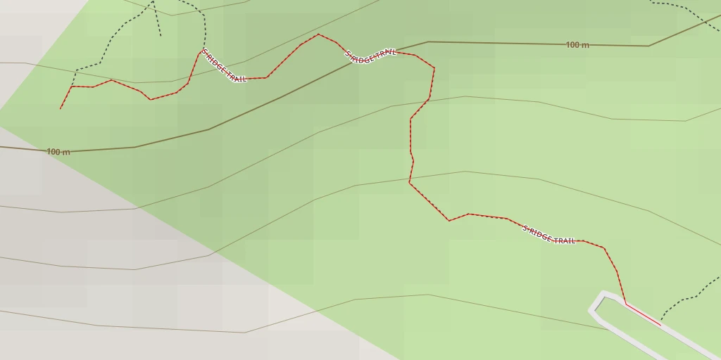 Map of the trail for AI - South Ridge Trail - Pownal