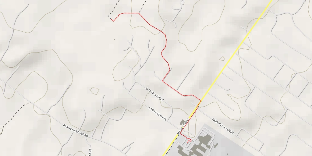 Map of the trail for Local Pond