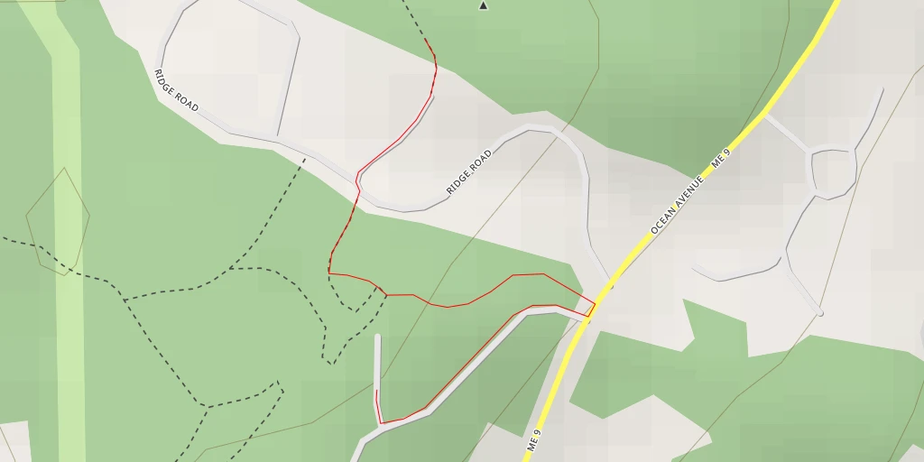 Map of the trail for Graves Hill