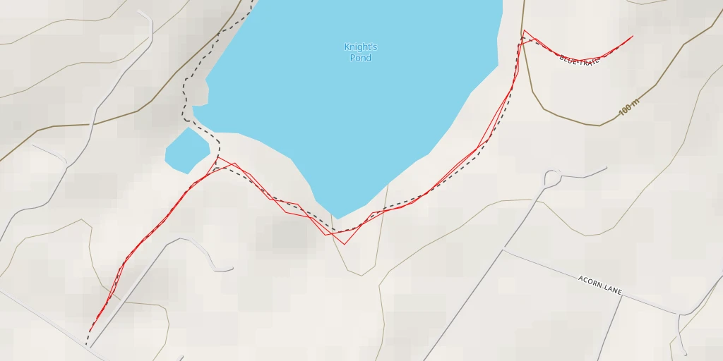 Map of the trail for AI - Blue Trail - North Yarmouth