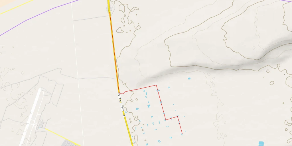 Carte de l'itinéraire :  Pampa Concordia - Arica