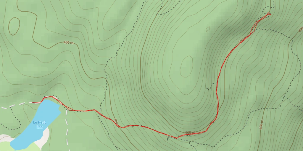 Map of the trail for Sentier des Caps - Sault-au-Cochon