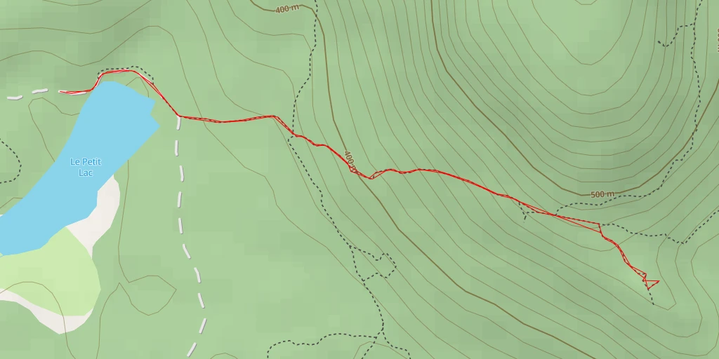 Map of the trail for Sentier des Caps - Sault-au-Cochon