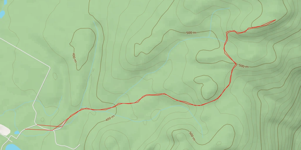 Carte de l'itinéraire :  Sentier des Caps - Sault-au-Cochon