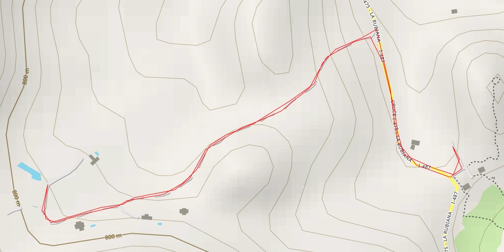 Carte de l'itinéraire :  Camino La Rubiana - San Fernando