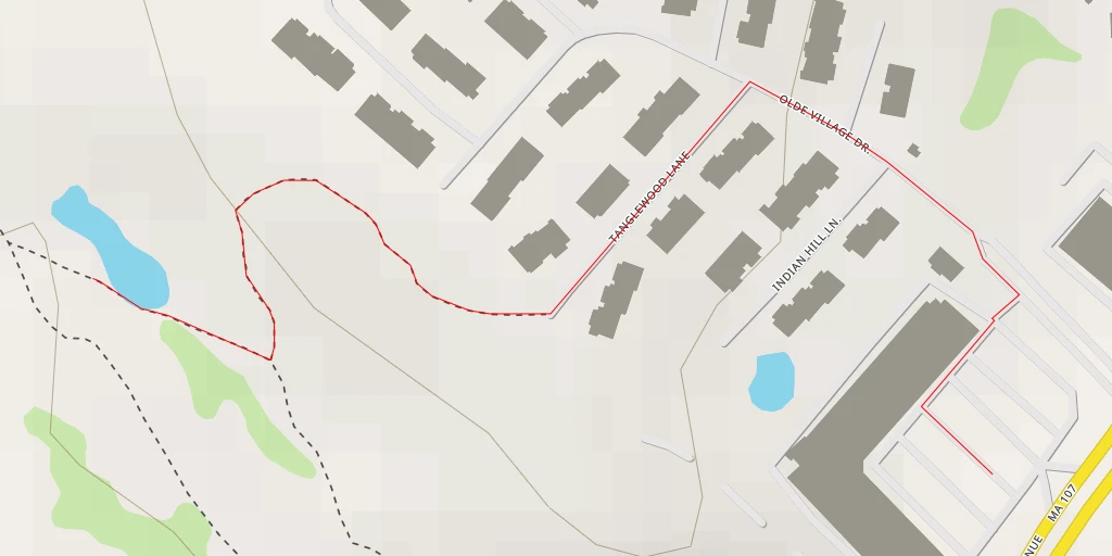 Map of the trail for Carriage Hill Lane - Salem