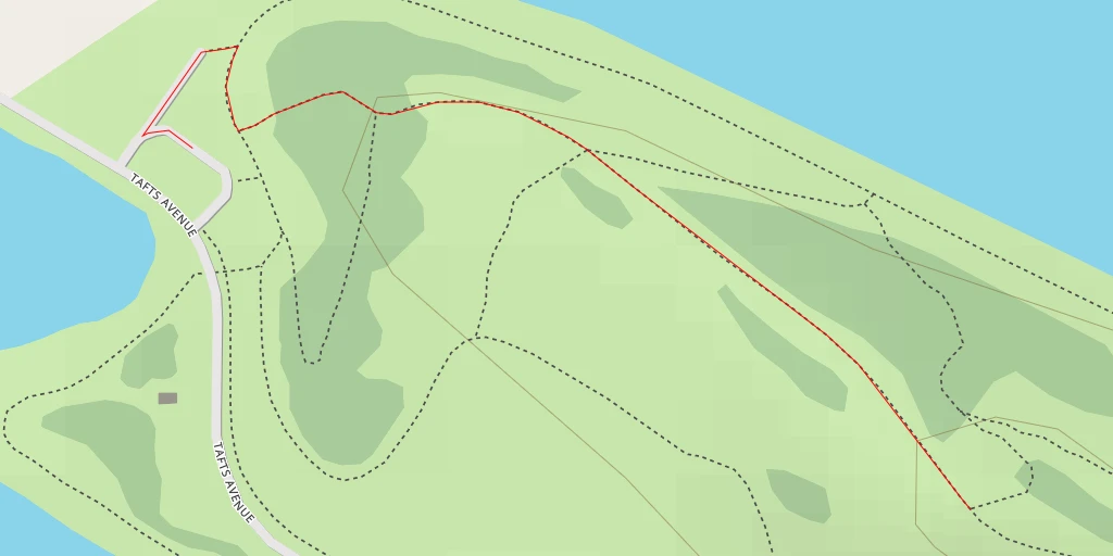 Map of the trail for AI - Tafts Avenue