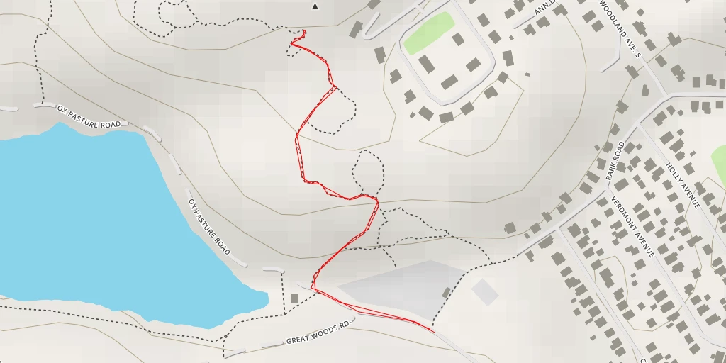 Map of the trail for Mount Hermon