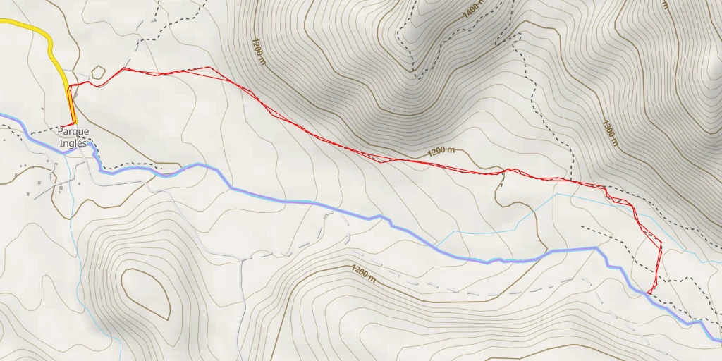 Carte de l'itinéraire :  Pozón Andino