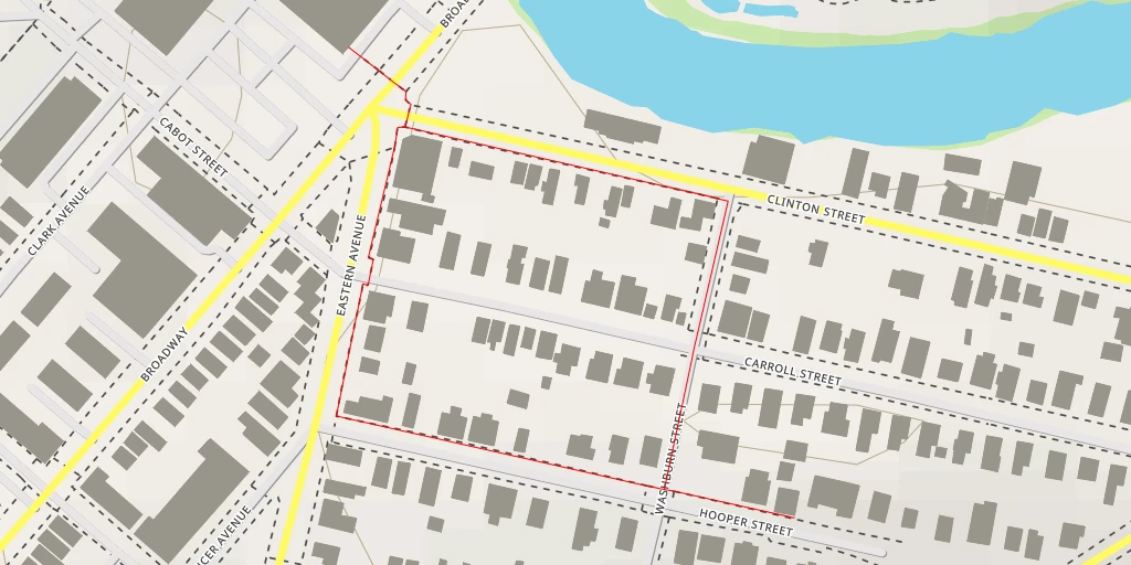 Map of the trail for Mill Hill