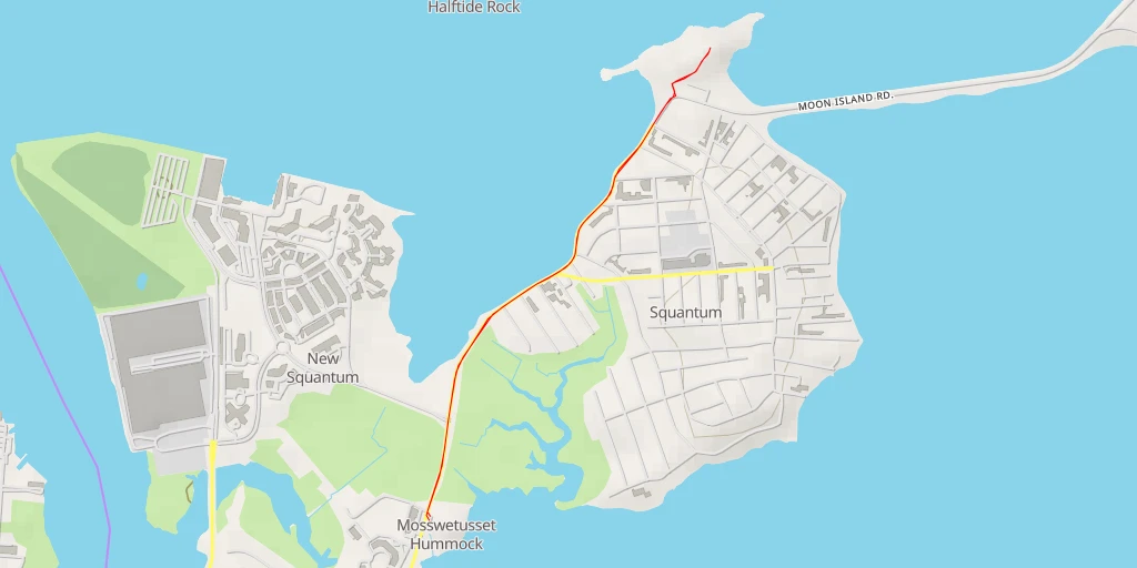 Map of the trail for AI - Nickerson Beach/Chappel Rock - Quincy