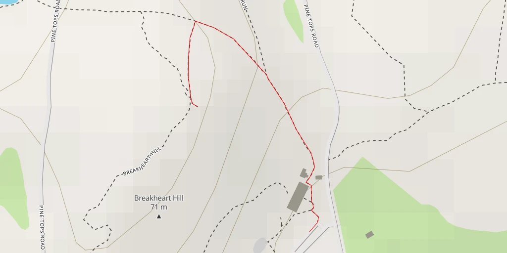 Map of the trail for AI - Breakheart Hill - Saugus