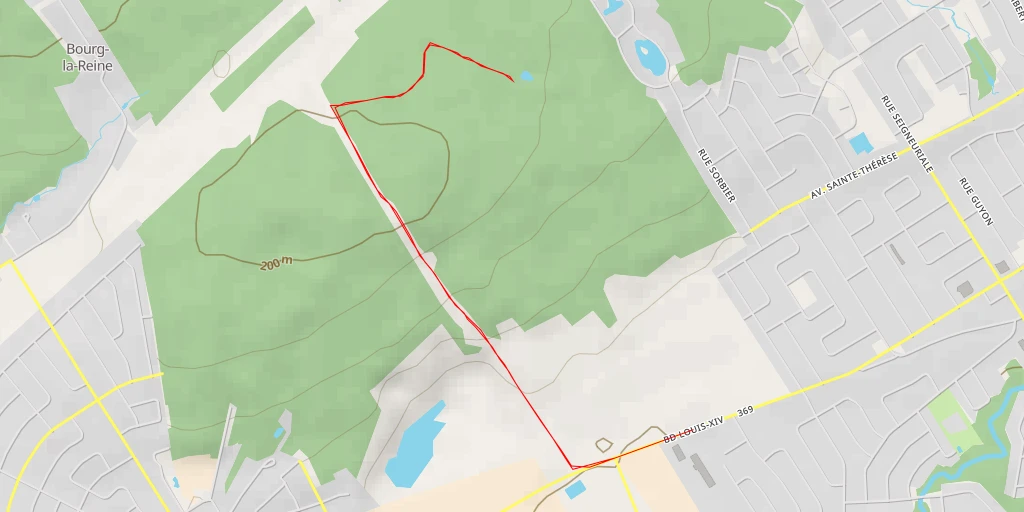 Map of the trail for Rue de Grenelle - Rue de Grenelle - Québec