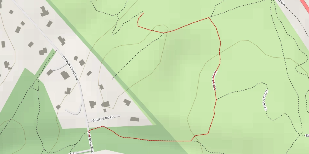 Map of the trail for AI - wooden platform