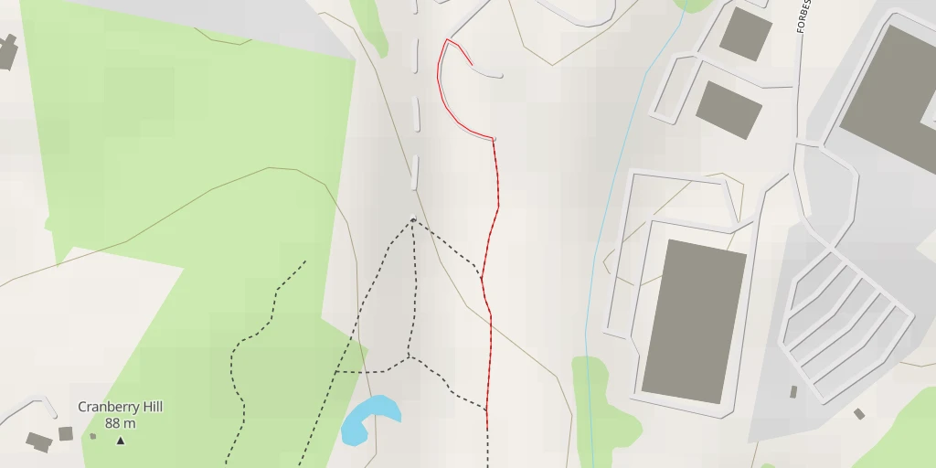 Map of the trail for AI - Best View Path - Lexington