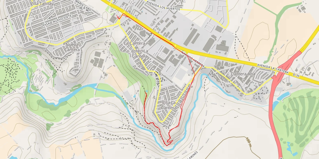 Carte de l'itinéraire :  Avenida Las Torres - Avenida Las Torres - Coquimbo