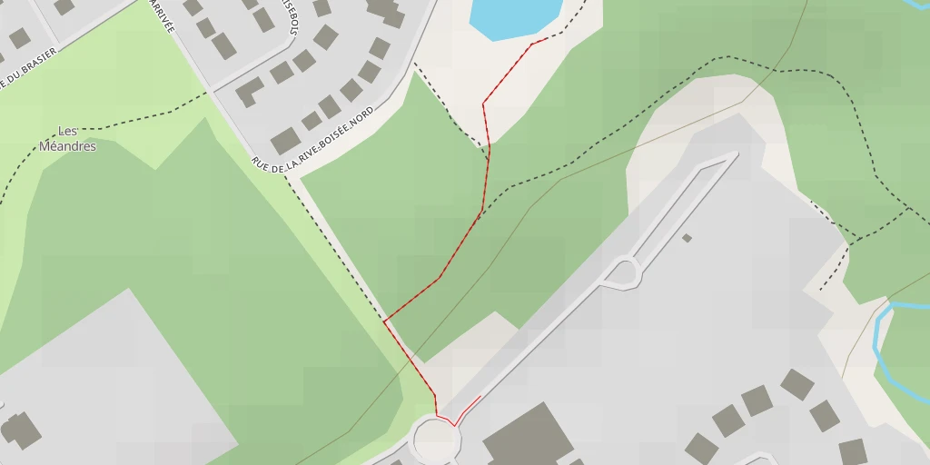 Map of the trail for Rue de la Rive-Boisée Nord - Québec