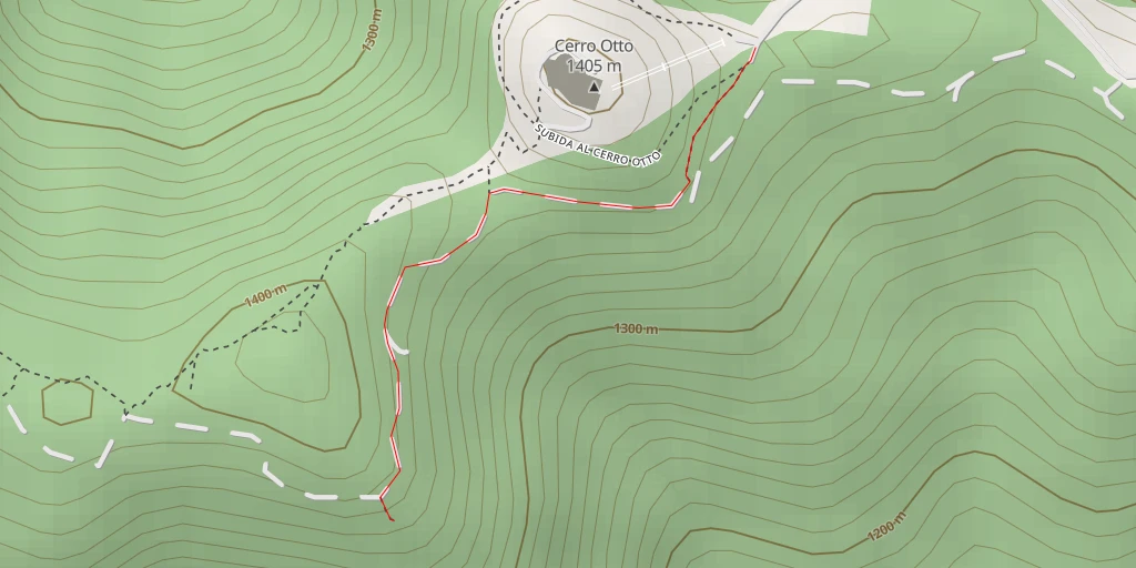 Carte de l'itinéraire :  Subida al Cerro Otto - San Carlos de Bariloche