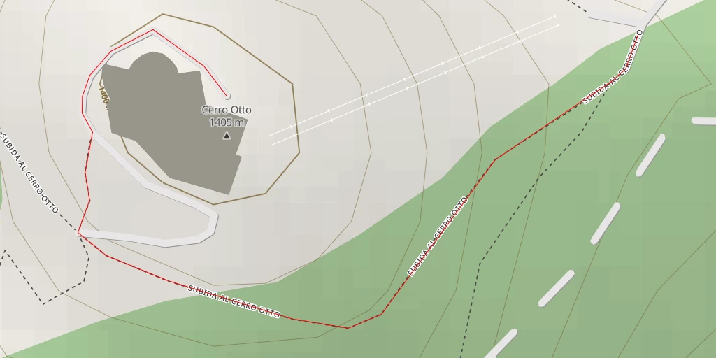 Map of the trail for Vista Panorámica