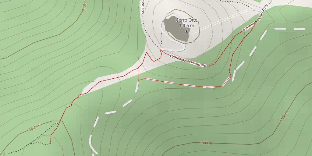 Map of the trail for Subida al Cerro Otto - San Carlos de Bariloche