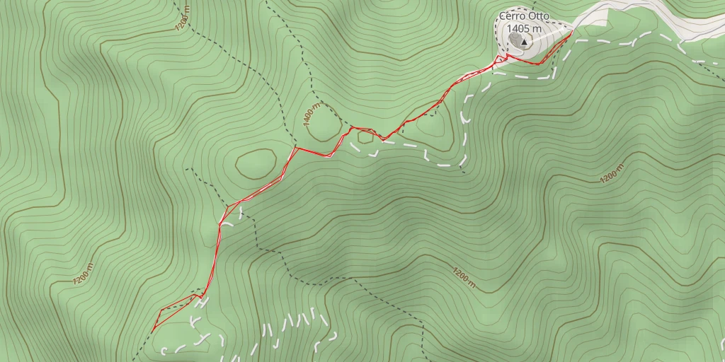 Carte de l'itinéraire :  Refugio Arelauquen