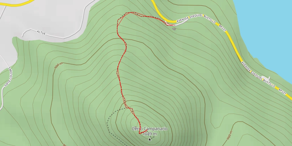 Carte de l'itinéraire :  Avenida Exequiel Bustillo - San Carlos de Bariloche