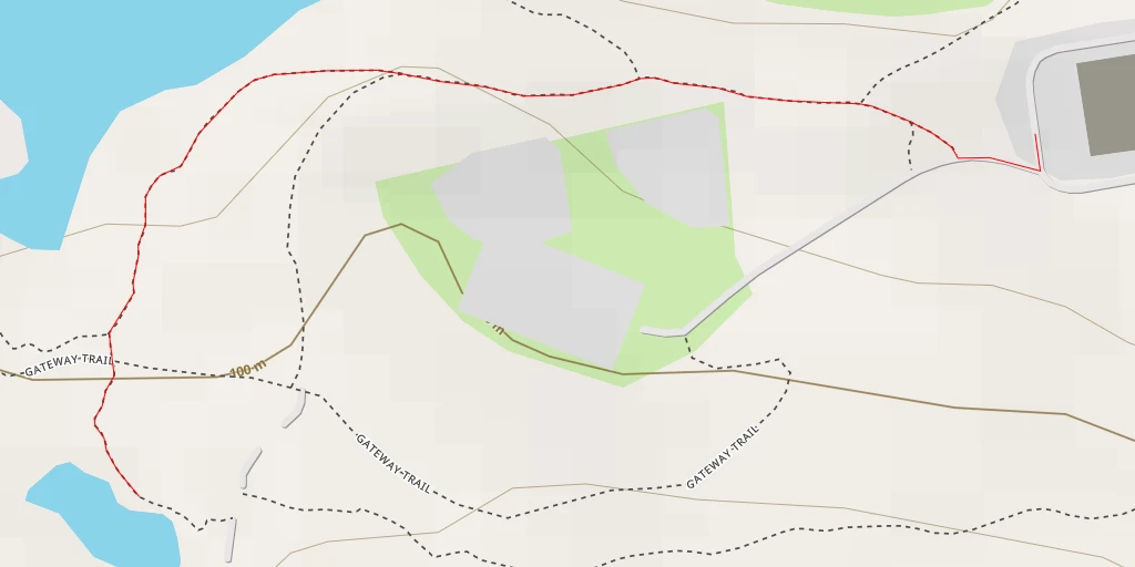 Map of the trail for Gateway Trail - Gateway Trail