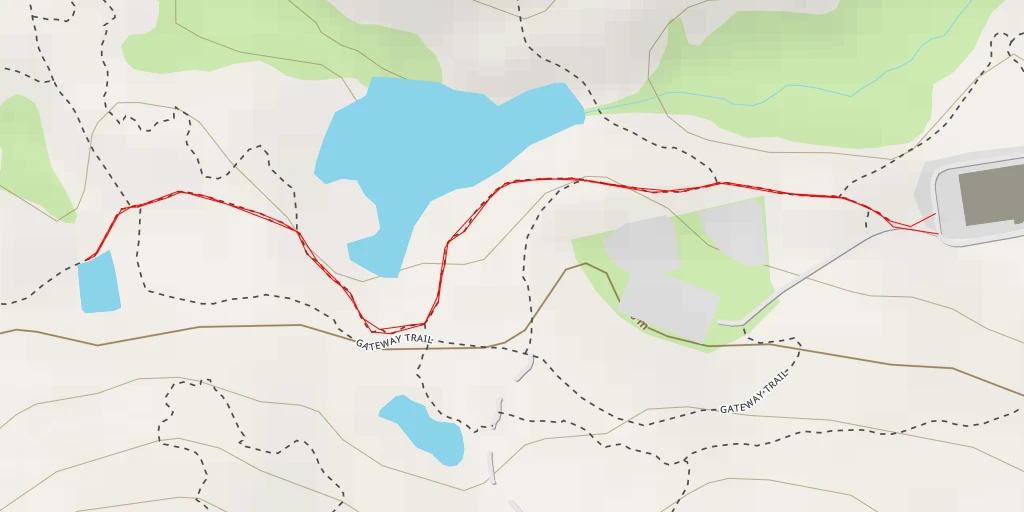 Map of the trail for Gateway Trail - Gateway Trail